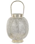 Miniatyrbild 1 av 7: Ljuslykta Guld Metall 30 cm med Glas Ljushållare Boho
