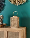 Miniatyrbild 4 av 9: Ljuslykta Natur PE Rotting med Glashållare Accessoar Dekoration Boho Stil Inomhus