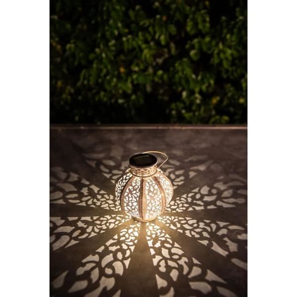 Vintage Metal Lantern Beige 10 Lumens H17cm - Galix