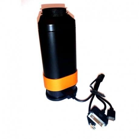 Campinglampa med powerbank och varningsbelysning