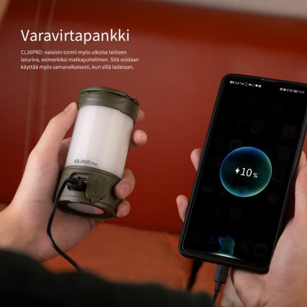 Fenix CL26R PRO -retkilyhty, vihreä