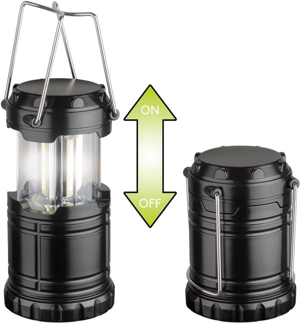 Goobay LED-campinglampe High Bright 250 uttrekkbar, kompakt design, veldig lyssterk, kjølig hvit (6800 K)