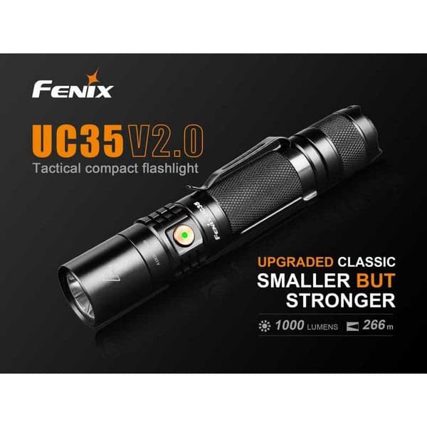 Fenix Uc35 V2.0 Musta 1000 Lumens