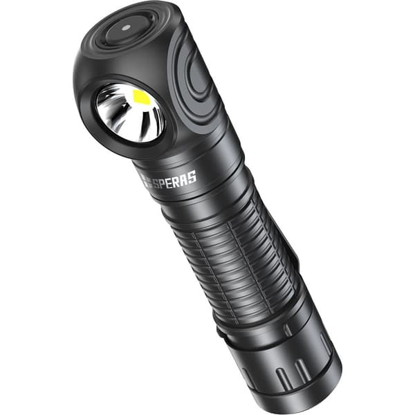 Speras Taskulamppu Kanssa M2r 1200lm 18650 Akku Musta
