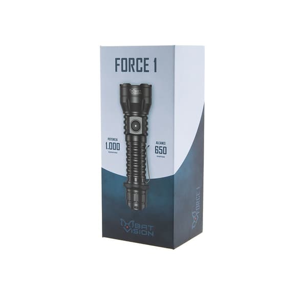 Bat Vision Led Lommelygte Force One Søvfarvet 1000 Lumens