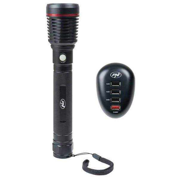 Pni Lommelygte Med Hc Adventure F420 41 Usb Oplader Sort