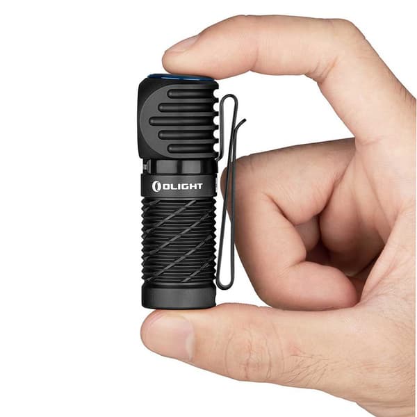 Olight Rød Led Lommelygte Perun 2 Mini Sort 1100 Lumens