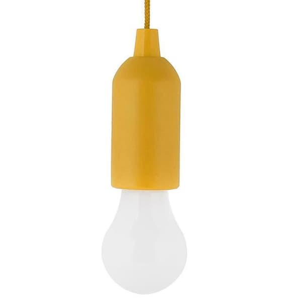 tenoens® Bärbar Dragsladd Glödlampa Utomhus Trädgård Camping Häng LED-ljus YE Yellow_love281