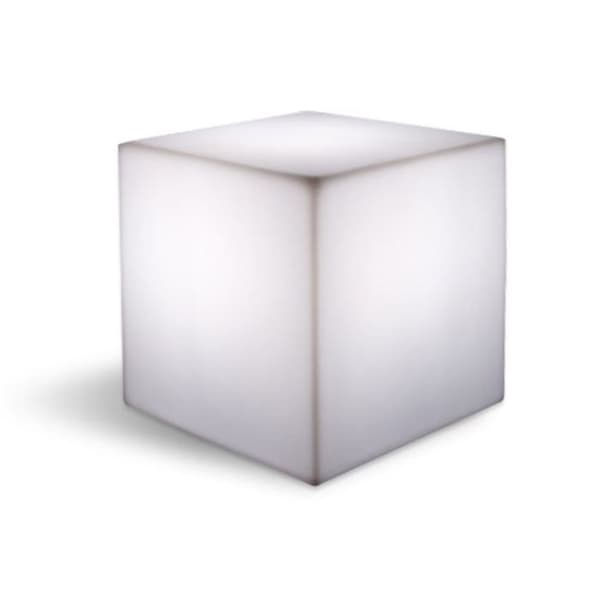 Vit lysande kub 40 cm E27-glödlampa