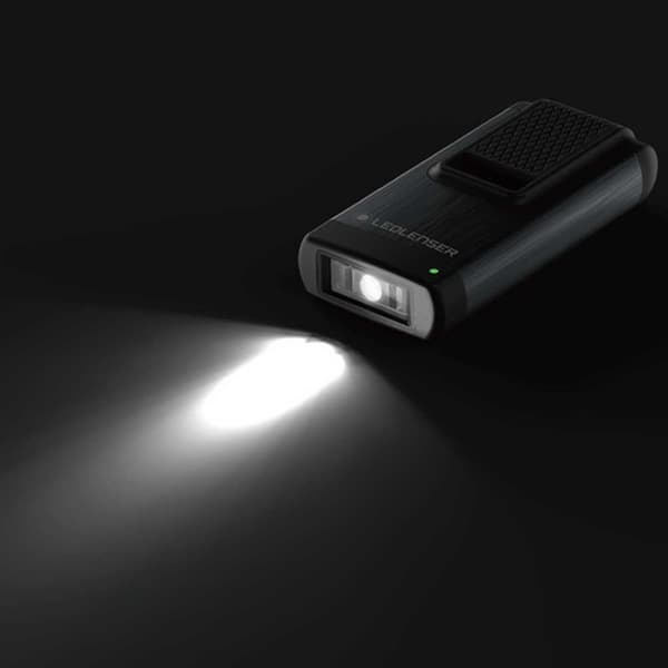 Led Lenser K 46r Memory 4gb Memory 4gb Uppladdningsbar Ficklampa Nyckelring Grå 400 Lumens