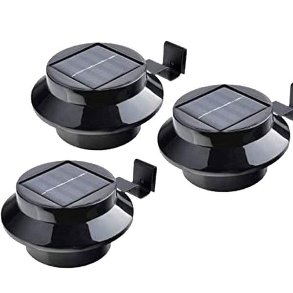 SHOP-STORY -GUTLIGHTS: Paket med 3 Solar Gutter Lights: Lys upp din trädgård eller terrass enkelt!