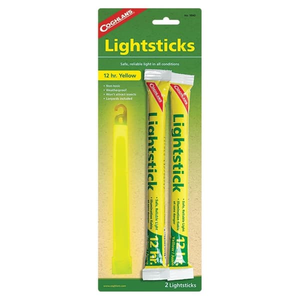 kemiska ljusstavar, lightsticks, COGHLANS LIGHT STICKS YELLOW