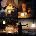 Miniatyrbild 6 av 6: Uppladdningsbar campinglykta, uppladdningsbar LED campinglampa - 3000K varmt vitt ljus, justerbar ljusstyrka 3 lägen