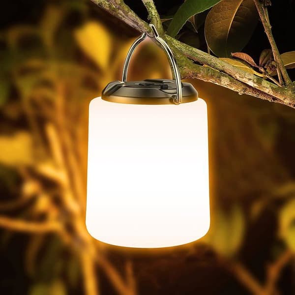 Uppladdningsbar campinglykta, uppladdningsbar LED campinglampa - 3000K varmt vitt ljus, justerbar ljusstyrka 3 lägen