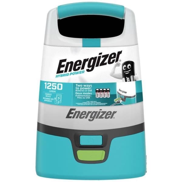 Energizer E304157500 Hybriddriven LED campinglykta 1250 lm Batteridriven, Batteridriven Turkos, Svart
