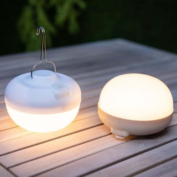 Uppladdningsbar lampa - NEWGARDEN - Körsbärslampa - Fjärrkontroll - Inbyggd LED - Varm vit