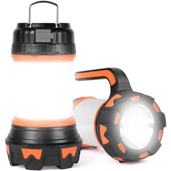 Uppladdningsbar LED-lykta, 1000 Lumen 4000mAh 360° Campinglampa, Uppladdningsbar LED-lampa Bärbar Spotlight, 6 lägen, IPX4 vattentät