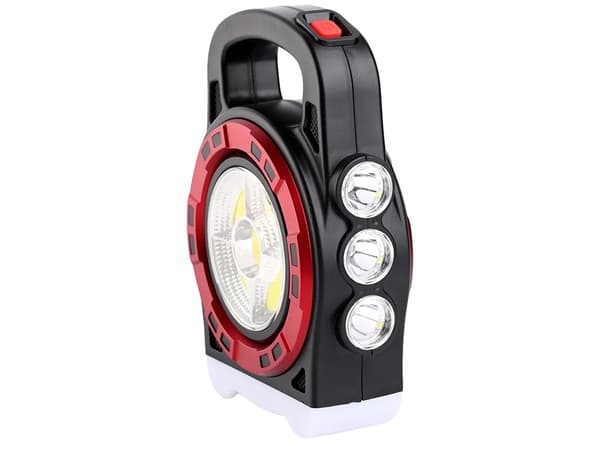 Ficklampa / Strålkastare med PowerBank - Solceller