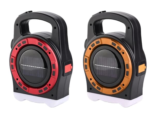 Ficklampa / Strålkastare med PowerBank - Solceller