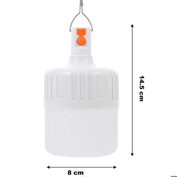 2ST LED campinglykta - Bärbar vattentät tältlampa - med USB uppladdningsbar, 80W - för campingfiske Vandring Trädgårdsnödsituation