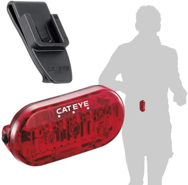 Lampa - lykta - extra campingbelysning Cateye - 3523049 - Blandat - Omni3 Röd klädlampa 3 ljuslägen