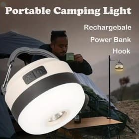 tältlampa med usb-c uppladdning, OUT360 RECHARGEBLE LED LANTERN