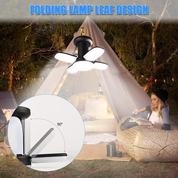 3600mAh LED Solar Camping Light Lykta USB Uppladdningsbar, 6 lägen SOS Vattentät Bärbar IP67 Vattentät Camping Lamp Tält Light