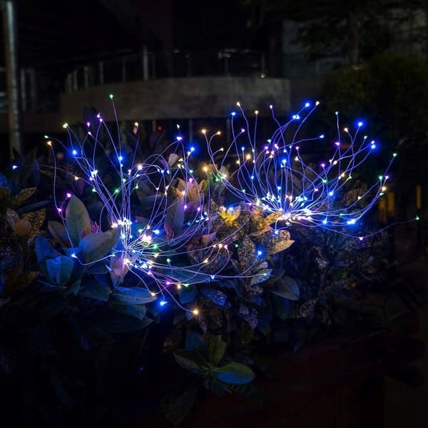 2x aurinkoinen puutarhavalaisin DANDELION 120 LED XXL