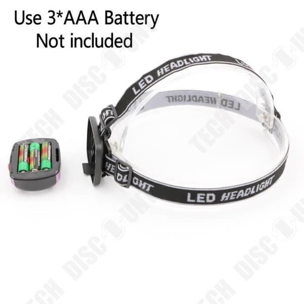 TD® Pannlampa Arbetsljus AAA Batterier Camping Lykta Ficklampa Pannlampa för utomhusbruk Gruvdrift panna
