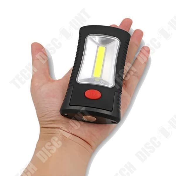 TD® Portable 3 LED Lantern Light - Multifunktionell arbetsfackla Camping Ficklampa Cykel Lantern Svart
