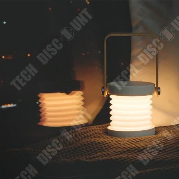 TD® Nattljus Lyktalampa - Liten nattlampa Bärbar vit multifunktionsbordslampa