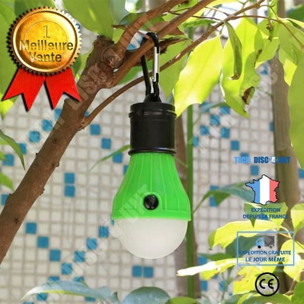 TD® Lamp Möbelbelysning - LED-lampa hängande ljus - Campingtält Bärbar Fiskelykta Lampa Grön