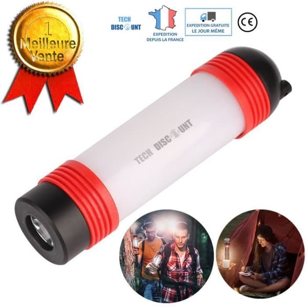 TD® Camping Lantern led USB uppladdningsbar mobiltelefon powerbank externt batteri fiske Vattentät Utomhus vandringslampa