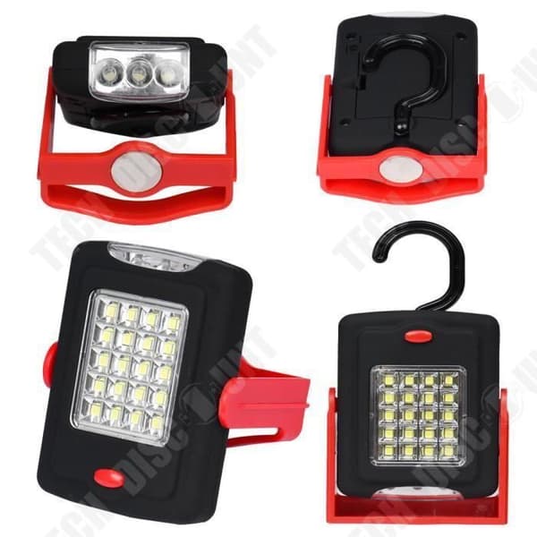 TD® Utomhusljus Röd Utomhus LED Camp Camping Fiske Bivvy Belysning Strömförsörjning 3 x AAA batterier Switch