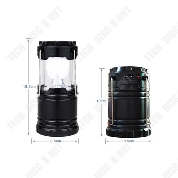 TD® Multifunktionell superljusstark energibesparande utomhus LED-lampa campingtältlampa solarlampa