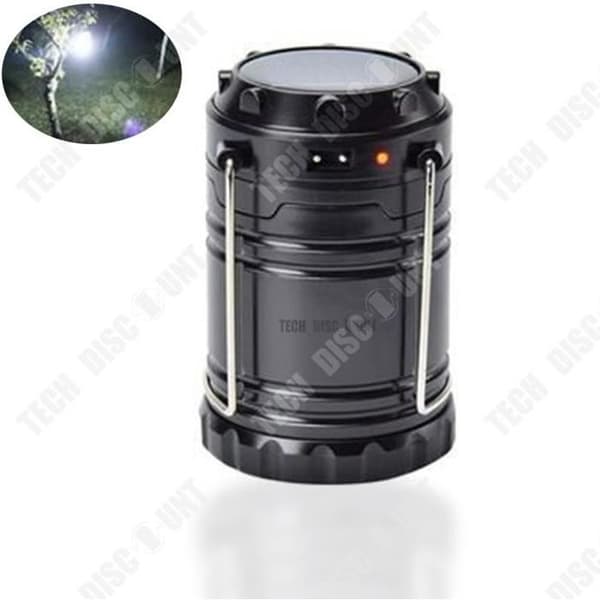 TD® Multifunktionell superljusstark energibesparande utomhus LED-lampa campingtältlampa solarlampa
