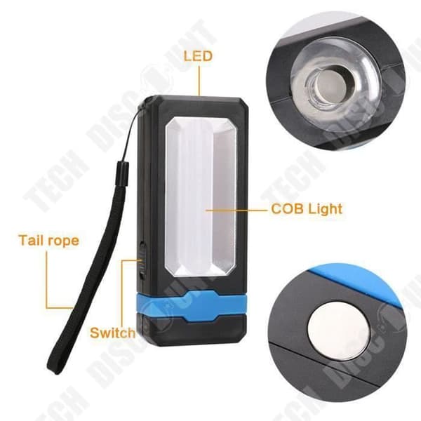 TD® batteri COB LED-blad-Billjus Underhåll-Lägerljus-Utomhus Utomhusljus-Vattentät Multifunktion