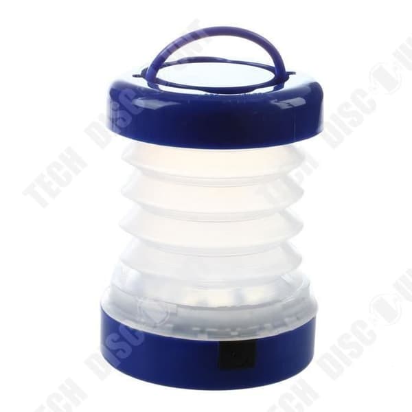 TD® Campinglampa 5 LED Campingljus- Campinglykta Lyktalampa Utdragbar Blå