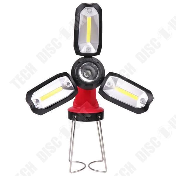 TD® multifunktionell utomhuslykta 4 LED-ljus COB-ficklampa USB-krok Laddning Bilunderhåll Arbete Camping