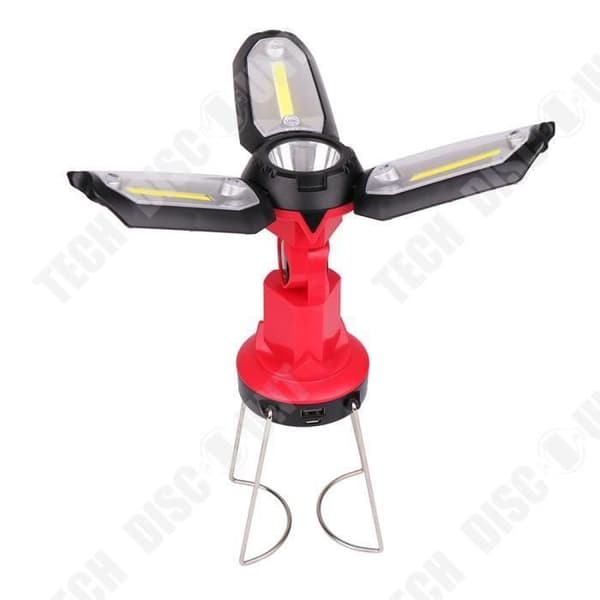 TD® multifunktionell utomhuslykta 4 LED-ljus COB-ficklampa USB-krok Laddning Bilunderhåll Arbete Camping