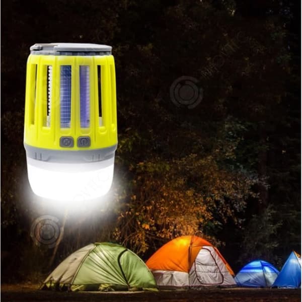 INN® Multifunktionell utomhus campinglampa myggdödare camping myggdödare USB-belysning bärbar tältlampa