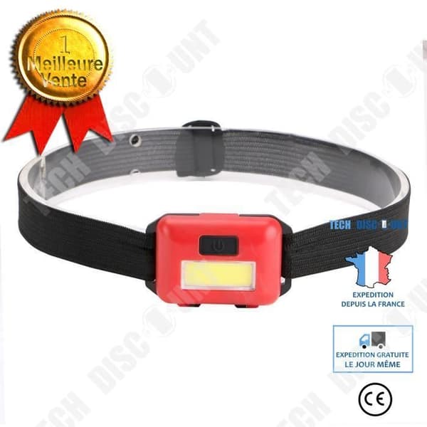 TD® Camping huvudlampa Utomhuslykta LED 3-läge AAA Spotlight Strålkastare Camping Justerbart rött ljus
