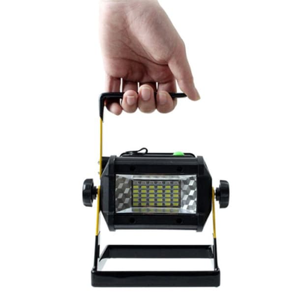 TD® Uppladdningsbar bärbar LED-lyktalampa - Campinglampa - 18650 Fiskeljus och laddare - 36 lysdioder med kraftig bas