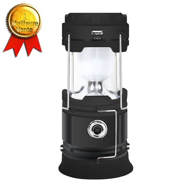 Multifunktionell solcellscampinglampa usb uppladdningsbar hästlampa led tältlampa för utomhuscamping