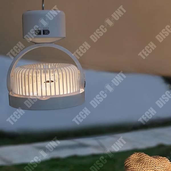 TD® Outdoor Super Long Battery Life Camping Fläkt Lamp Atmosphere Lamp Bärbar Fläkt