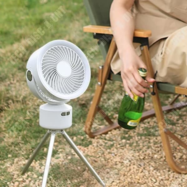 TD® Outdoor Super Long Battery Life Camping Fläkt Lamp Atmosphere Lamp Bärbar Fläkt