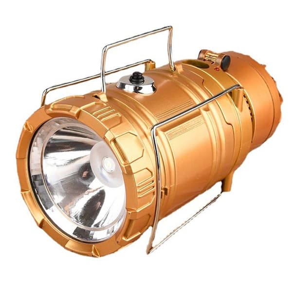 TD® Uppladdningsbar LED Solar Camping Lantern - Ultra Bright Torch Emergency Light - Multifunktions bärbar lampa