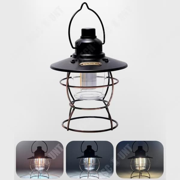 TD® Hänglampa utomhuscamping tältlampa camp multifunktionshästlampa extern strömport belysningslampa