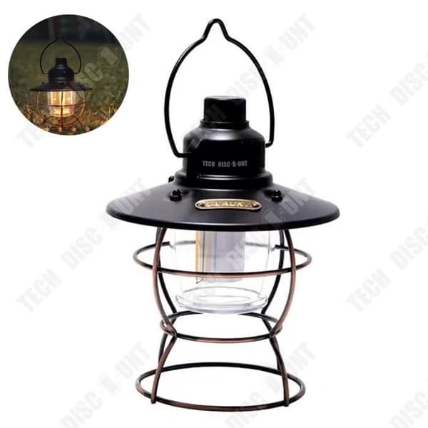 TD® Hänglampa utomhuscamping tältlampa camp multifunktionshästlampa extern strömport belysningslampa