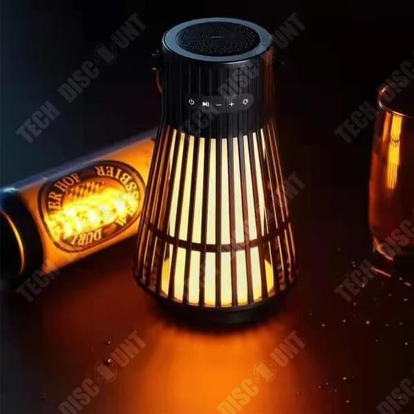 TD® Outdoor Camping tältlampor Retro campinglampor Bärbara Bluetooth-laddningslampor Flame Lights